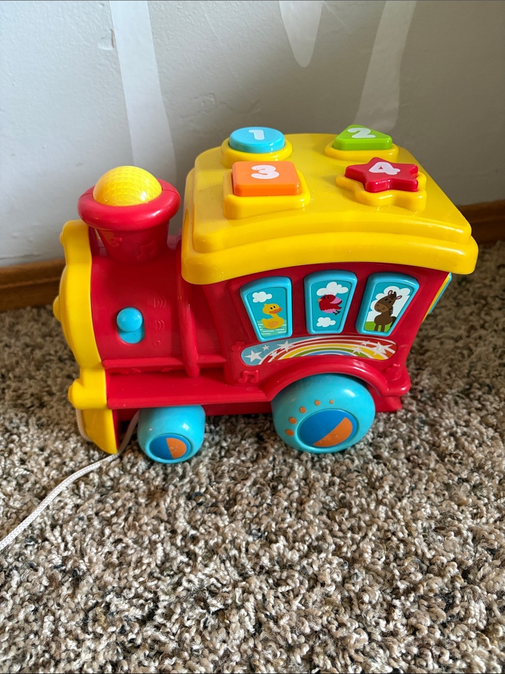 Fisher-Price Red & Yellow Pull-Along Number Train